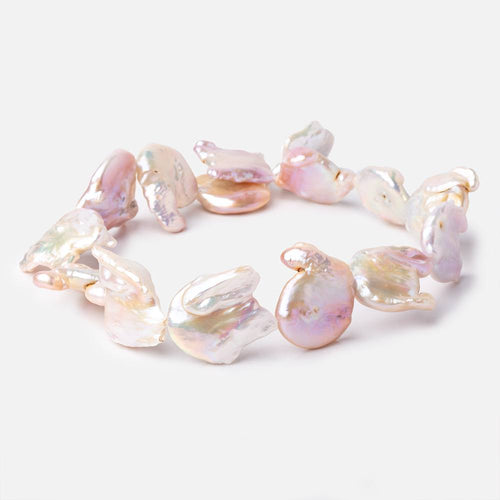 25-30mm Blush Pink Ultra Baroque Freshwater Pearls 15 inch 14 Beads A