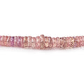 2.5-5mm Grapefruit Pink Sapphire Faceted Heishi Beads 17.5 inch 340 pieces AAA