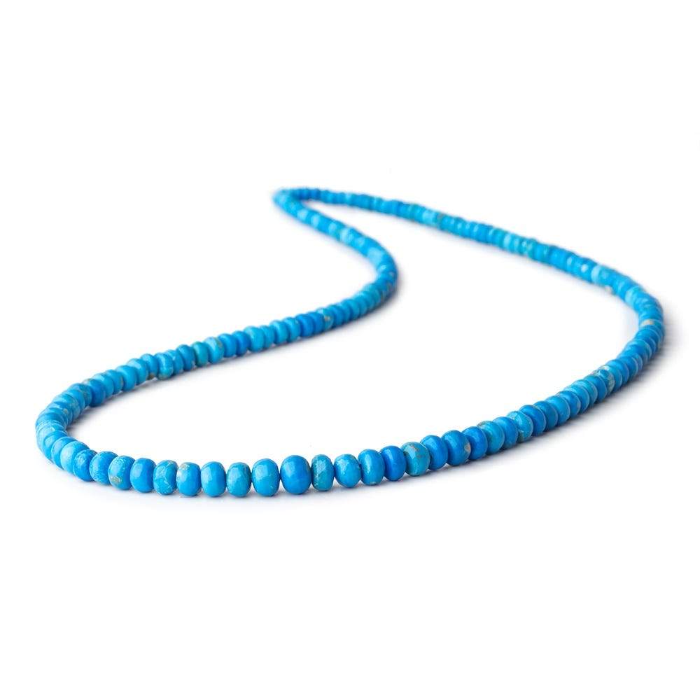 2.5-6mm Ceruleite Plain Rondelle Beads 17 inch 168 pieces
