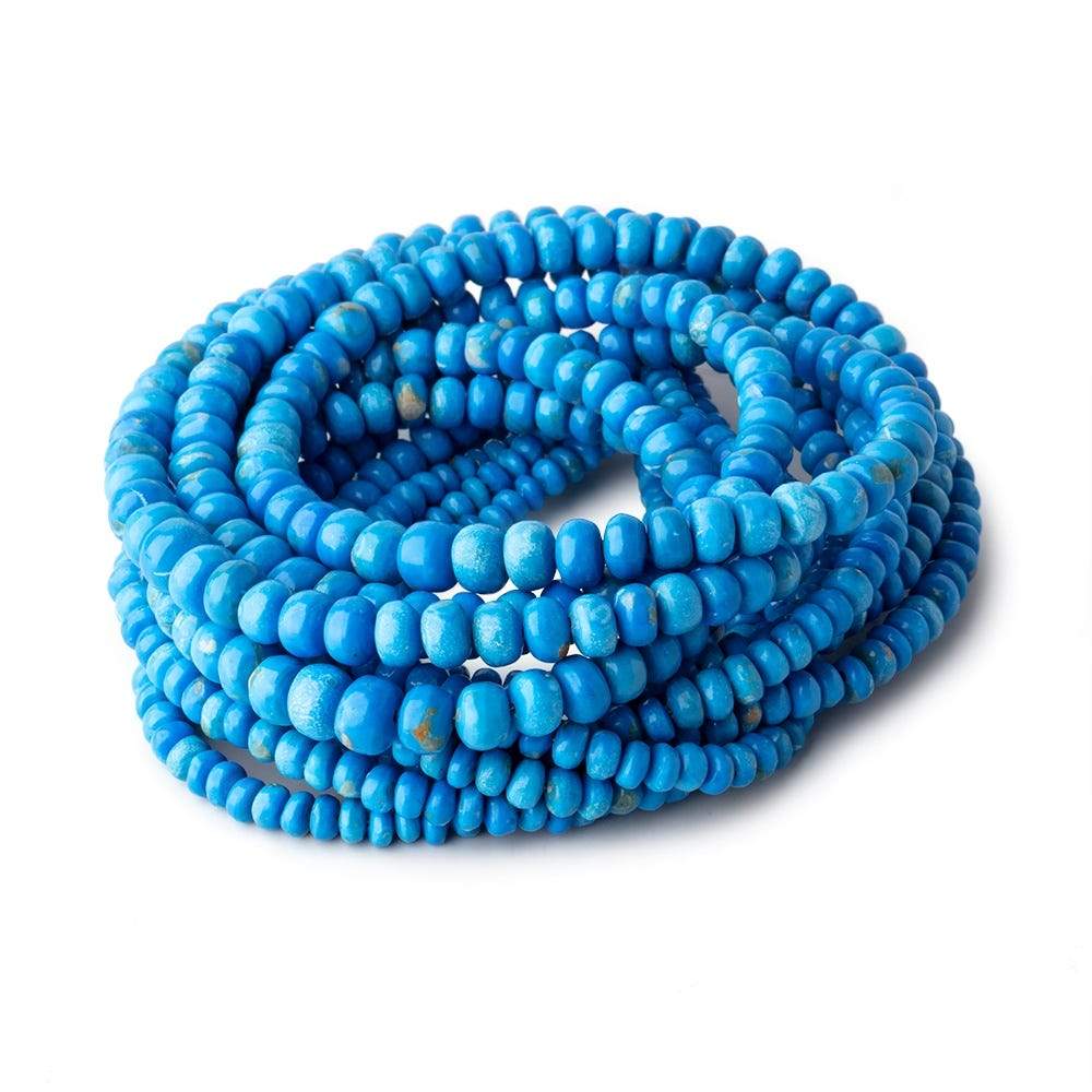 2.5-6mm Ceruleite Plain Rondelle Beads 17 inch 168 pieces