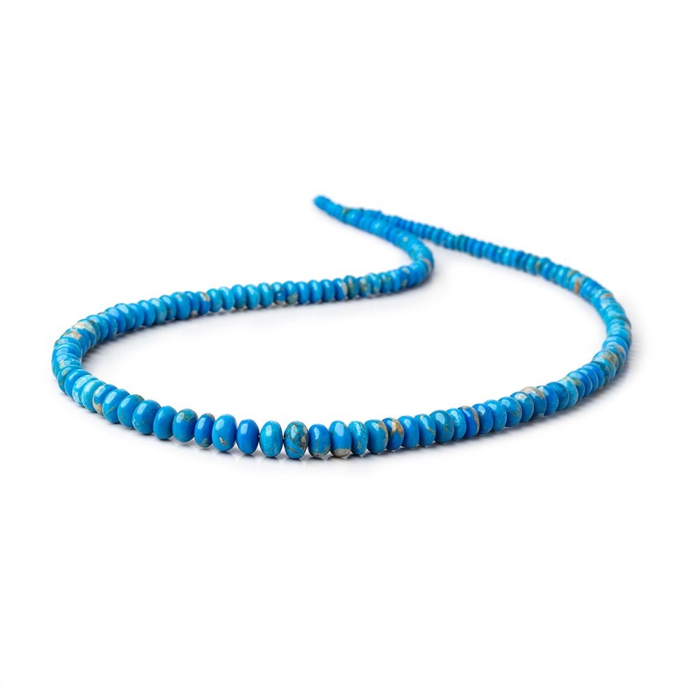 2.5-6mm Ceruleite Plain Rondelle Beads 17.5 inch 166 pieces AA