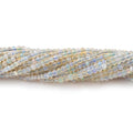2.5mm Australian Opal Micro Faceted Rondelle Beads 12.5 inch 148 pieces AA