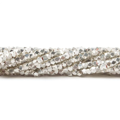 2.5mm Shiny Faceted Nugget Beads 8 inch 80 pieces