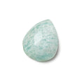 25x20mm Medium Amazonite Faceted Pear Focal Pendant Bead 1 piece