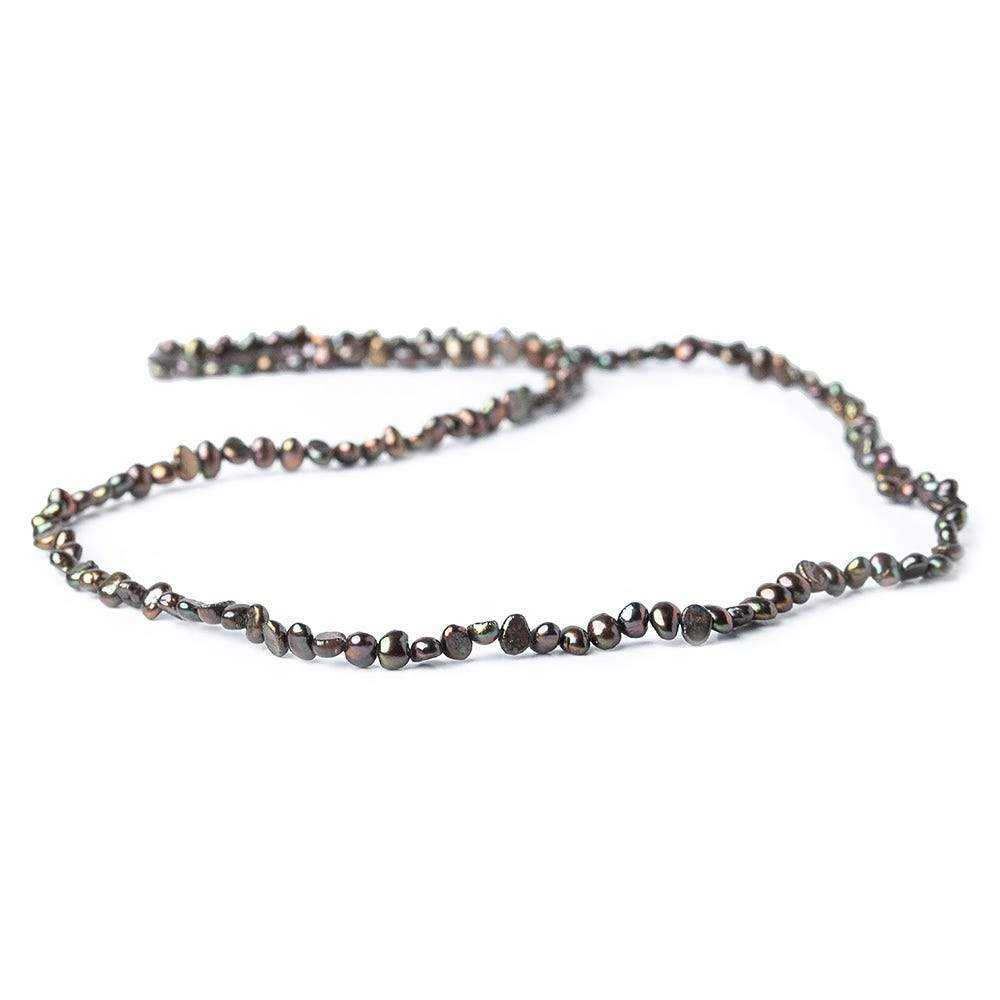 2.5x4mm Bronze Freshwater Pearl Side Drilled Baroque 15 inch 132 pcs