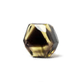 26x22x17mm Bi-Color Quartz Faceted Nugget Focal Bead 1 piece