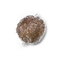 26x25x4mm Silver Leaf Warm Blush Agate Drusy Free Shape Connector 1 piece