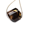 27x21x18mm Bi-Color Quartz Faceted Nugget 1 Focal Bead