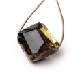 27x26x18mm Bi-Color Quartz Faceted Nugget 1 Focal Bead