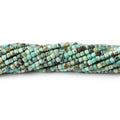 2mm African Turquoise Micro Faceted Cube 12.5 inch 140 Beads