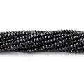 2mm Black Spinel Micro Faceted Rondelle Beads 12.5 inch 178 pieces AAA