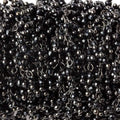 2mm Black Spinel micro faceted round Black Gold plated Dangling Chain by the foot