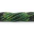 2mm Chrome Tourmaline Micro Faceted Rounds 12.75 inch 170 Beads AAA