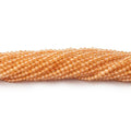 2mm Citrine Micro Faceted Round Beads 12.5 inch 166 pieces AA