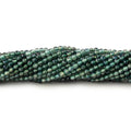 2mm Green Sapphire Micro Faceted Round Beads 12.5 inch 158 pieces