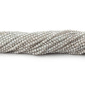 2mm Grey Zircon Micro Faceted Round Beads 12.5 inch 168 pieces