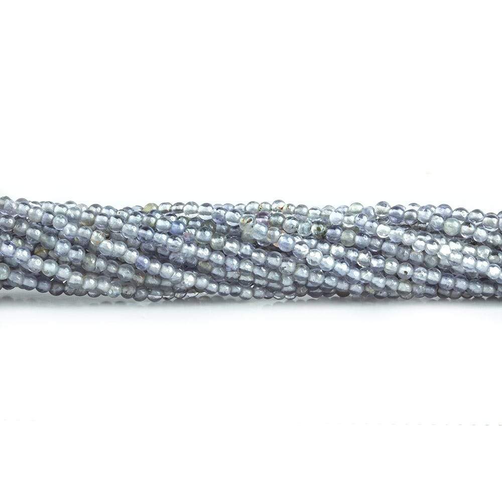 2mm Iolite plain round Beads 13 inch 175 pieces