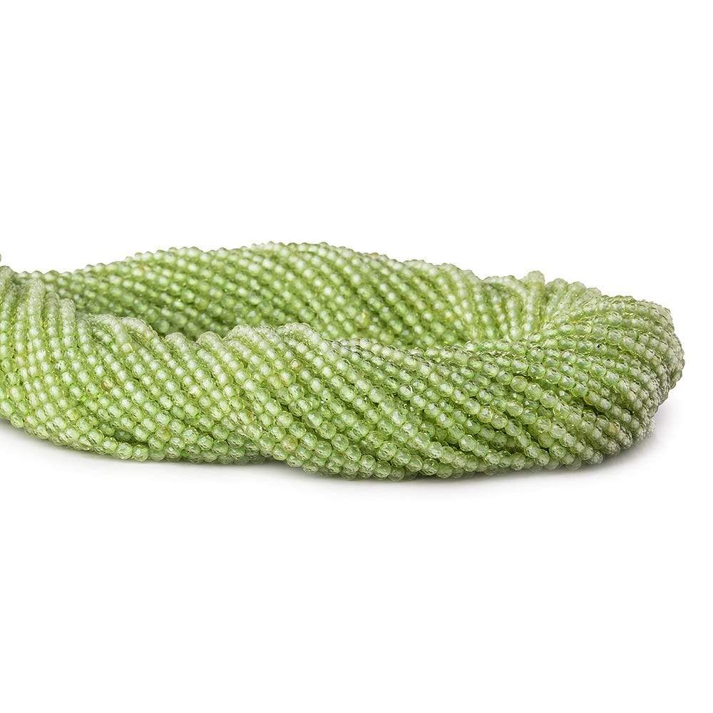 2mm Peridot microfaceted round beads 13 inch 175 pieces