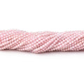 2mm Pink Zircon Micro Faceted Round Beads 12.5 inch 174 pieces
