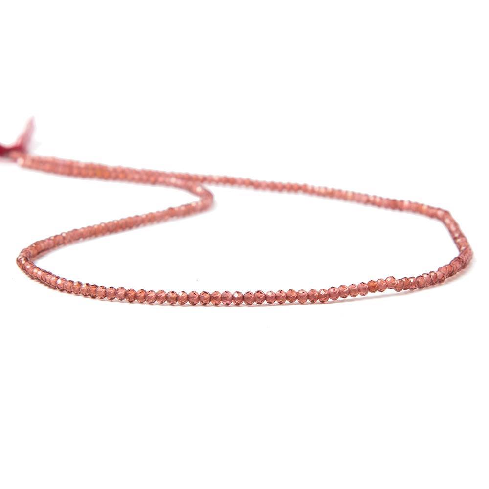 2mm Pyrope Garnet MicroFaceted Rondelle Beads 13 inch 209 pieces
