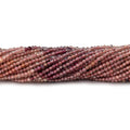 2mm Red Sapphire Micro Faceted Round Beads 12.5 inch 158 pieces