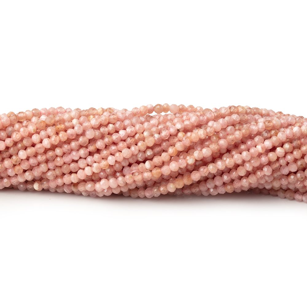 2mm Rhodochrosite Micro Faceted Round 12.5 inch 168 Beads