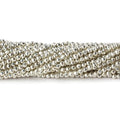 2mm Silver Metallic plated Pyrite micro faceted rounds 12.5 inch 170 pieces