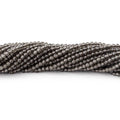 2mm Smoky Quartz Micro Faceted Round Beads 12.5 inch 170 pieces