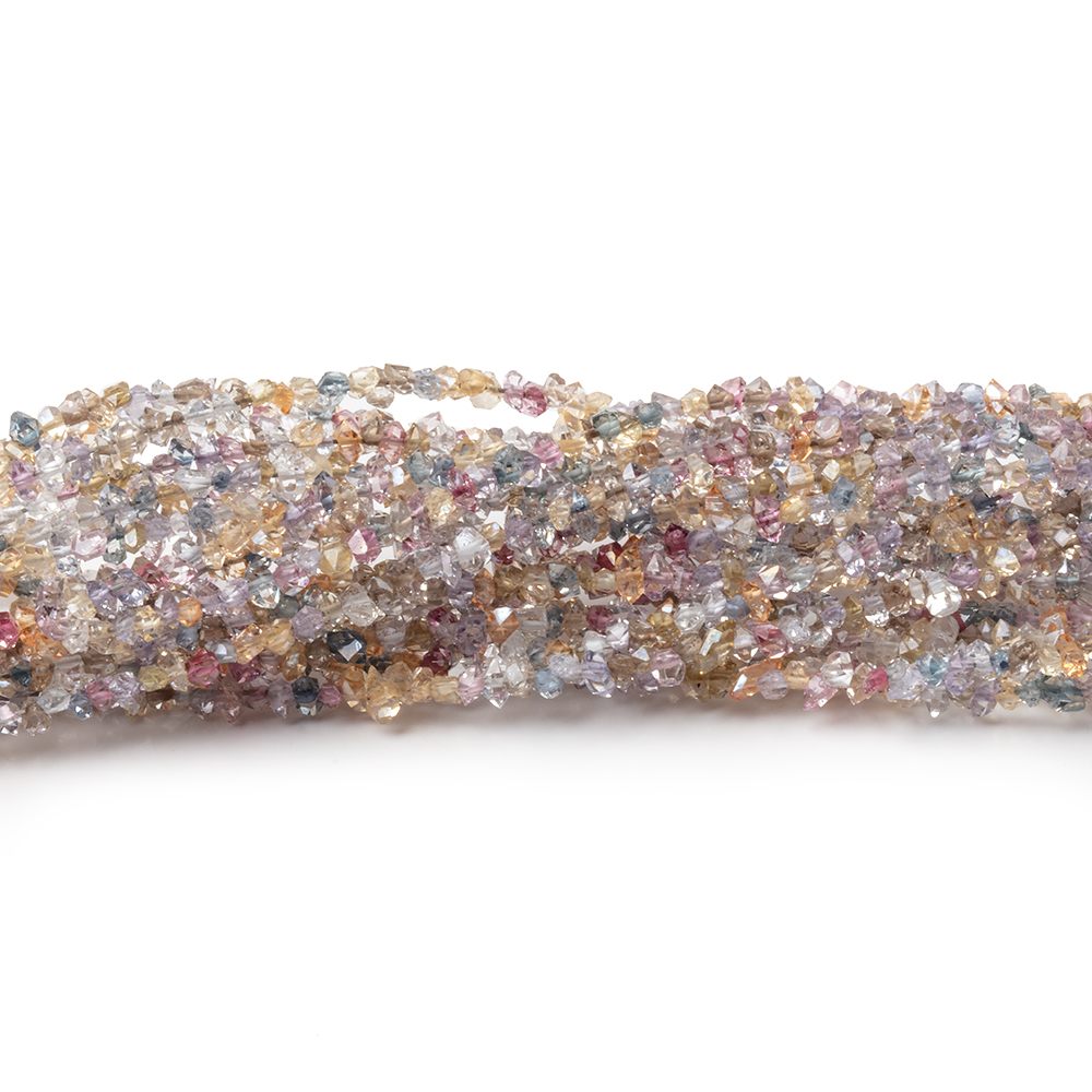 2x1-3x1.5mm Multi Color Double Terminated Quartz Beads 15.5 inch 300 pieces