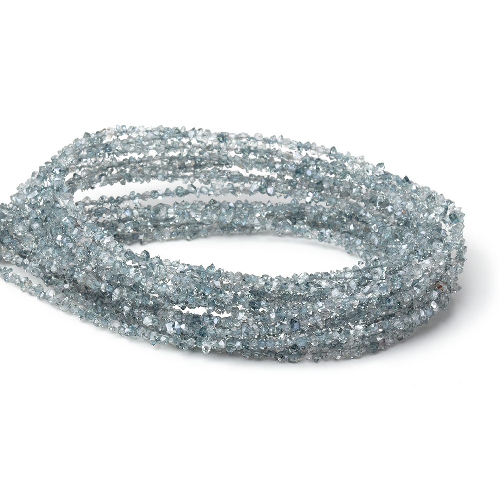 2x1-3x1.5mm Teal Double Terminated Quartz Beads 15.5 inch 300 pieces