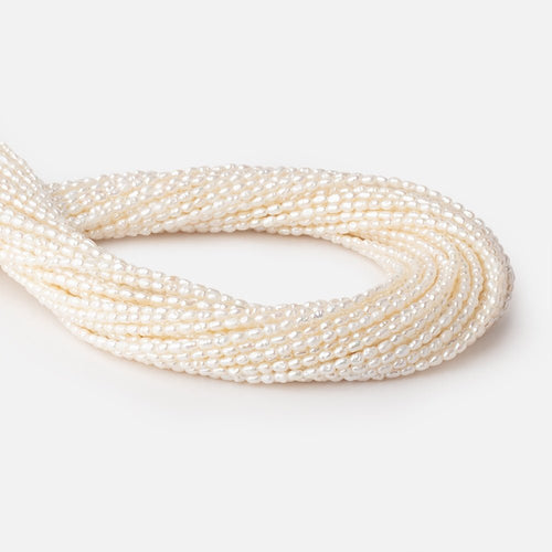 3-3.5mm Creamy Petite Baroque Freshwater Pearls 14.75 inch 100 Beads AA