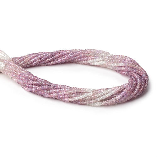 3-3.5mm Shaded Sapphire Faceted Rondelle Beads 17 inch 300 pieces