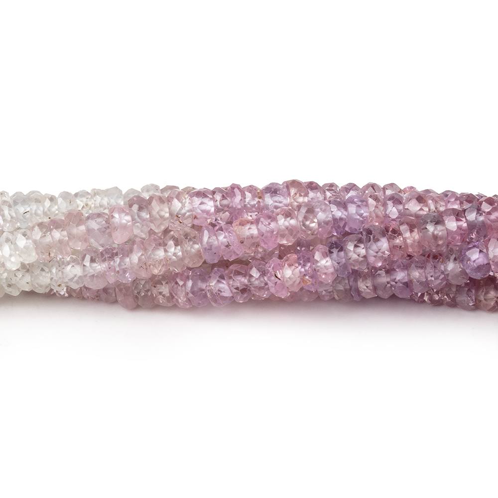 3-3.5mm Shaded Sapphire Faceted Rondelle Beads 17 inch 300 pieces