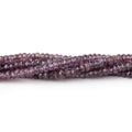 3-4mm Purple Spinel Faceted Rondelle Beads 16 inch 190 pieces AA