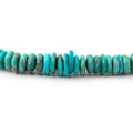 3-5.5mm Sleeping Beauty Turquoise Faceted Heishi Beads 15 inch 200 pieces AA