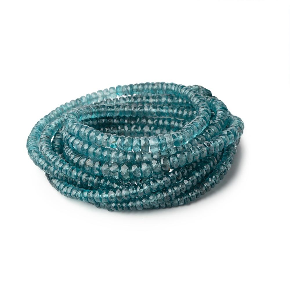 2.5-5mm Indigo Kyanite Faceted Rondelle Beads 18 inch 233 pieces AA