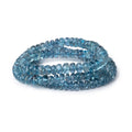3-5mm Santa Maria Aquamarine Faceted Rondelles 16 inch 163 Beads AA