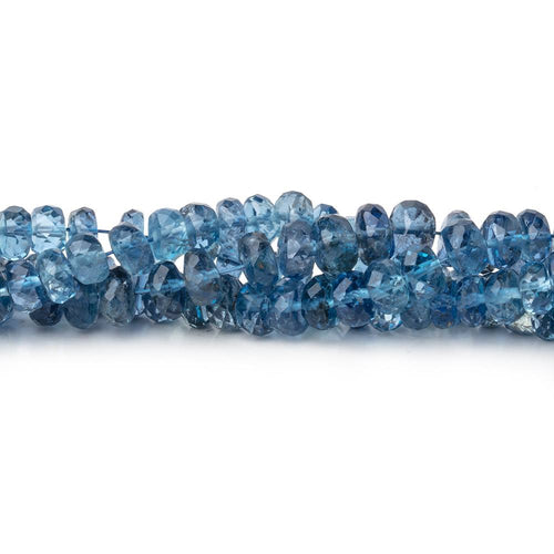 3-5mm Santa Maria Aquamarine Faceted Rondelles 16 inch 163 Beads AAA