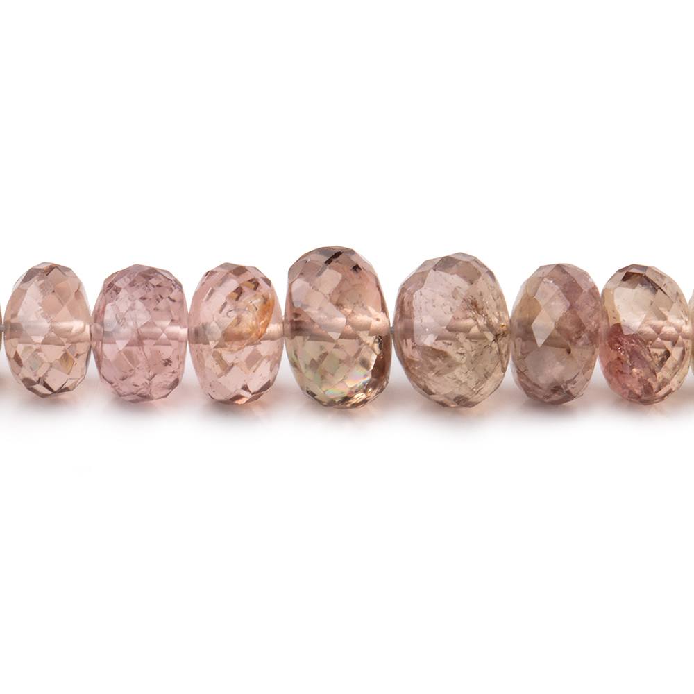 3-6.5mm Multi Color Tourmaline Faceted Rondelle Beads 15 inch 154 pieces
