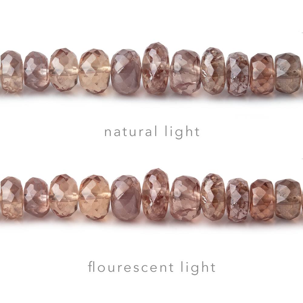 3-6mm Color Change Garnet Faceted Rondelle 16 inch 180 pieces