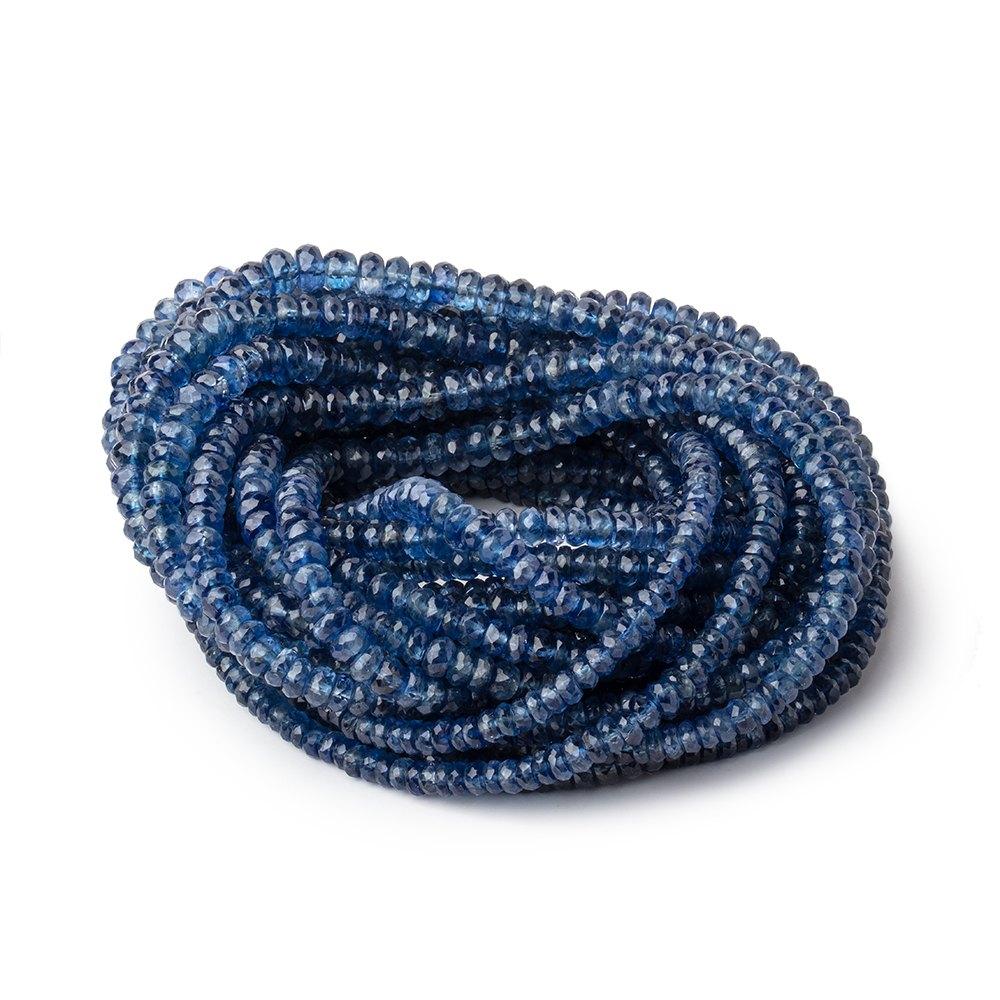 3-6mm Kyanite Faceted Rondelle Beads 16 inch 187 pieces AA