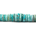 3-7mm Chinese Turquoise faceted heshi beads 18 inch 290 beads