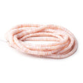 3-8mm Pink Peruvian Opal Plain Heishi Beads 17.75 inch 260 pieces