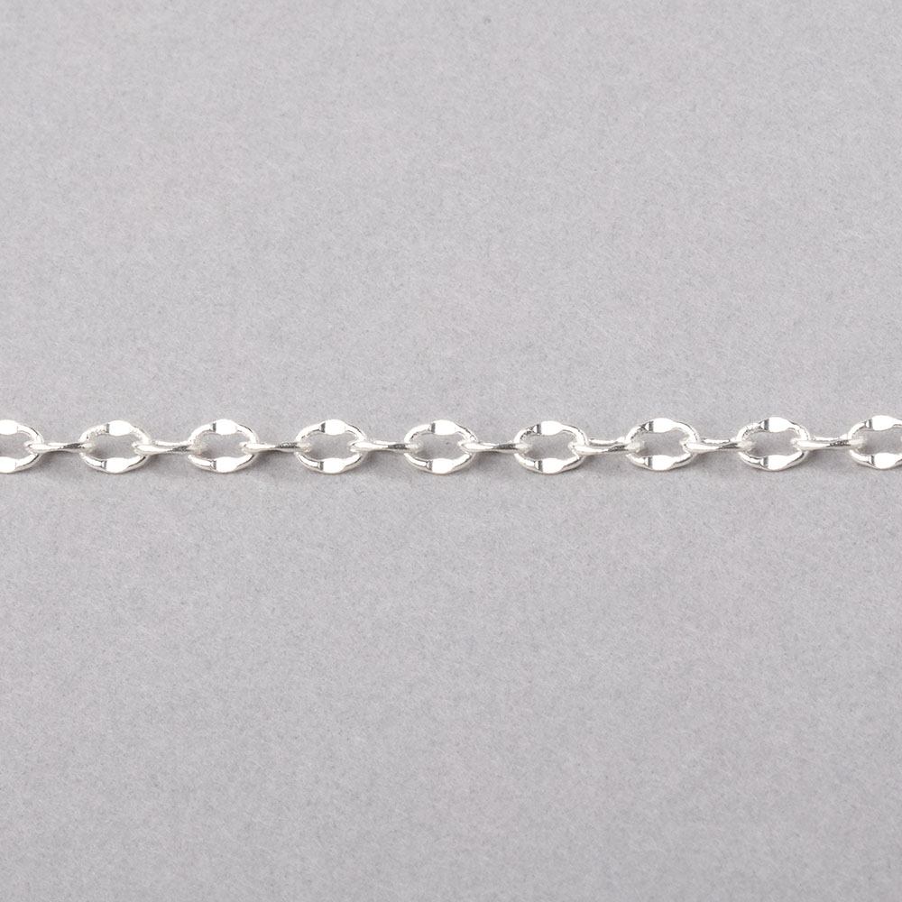 3 Feet - 3mm Divot Oval Link Chain
