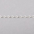 3 Feet - 3mm Divot Oval Link Chain