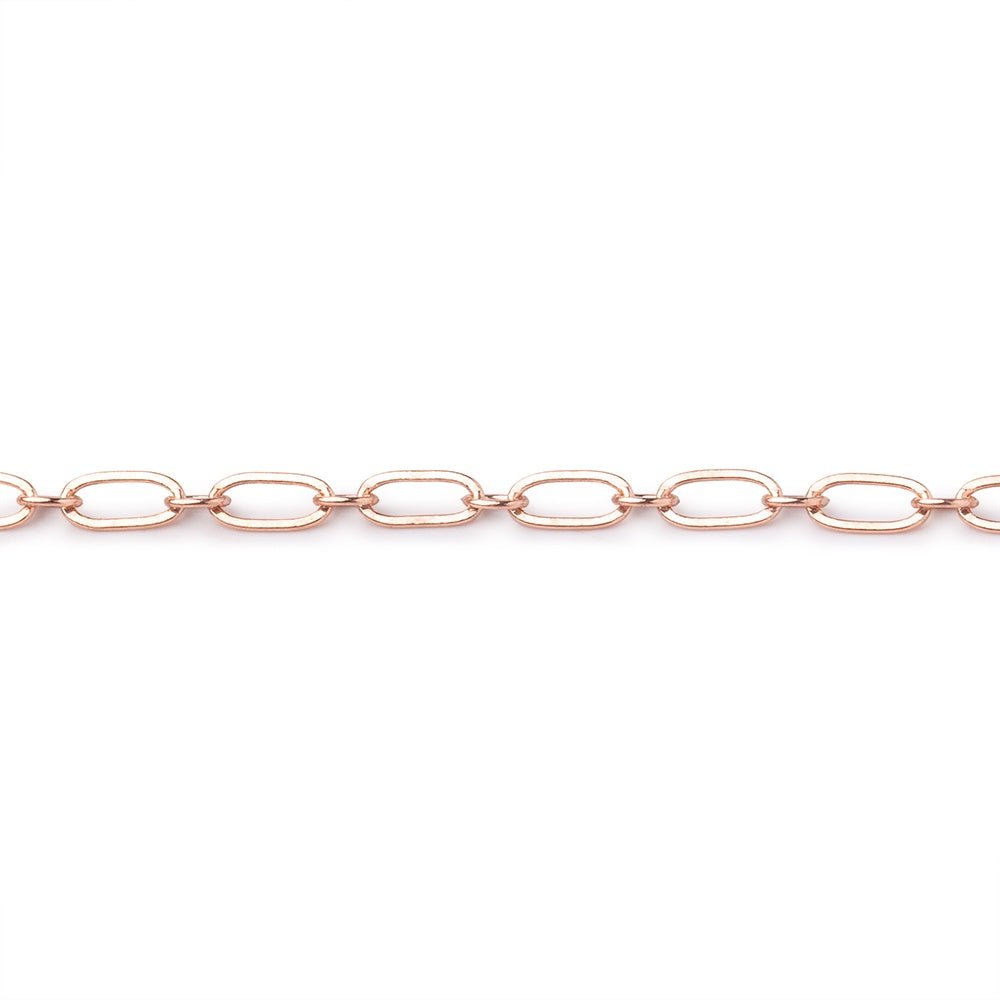 3 Feet - 3mm Drawn Oval & Link Chain