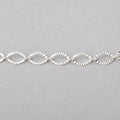 3 Feet - 5mm Corrugated Oval Link Chain