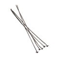 3" length Disc Headpin Black Gold plated .925 Silver, 24 Gauge Wire, 10 pieces per Bag