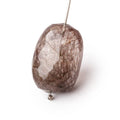 30x20mm Rutilated Quartz Faceted Nugget Focal Bead 1 piece
