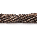 4mm Smoky Quartz Faceted Rondelle Beads 12.5 inch 108 pieces